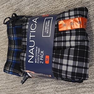 NWT Nautica 2 pack Men's Fleece Sleepwear